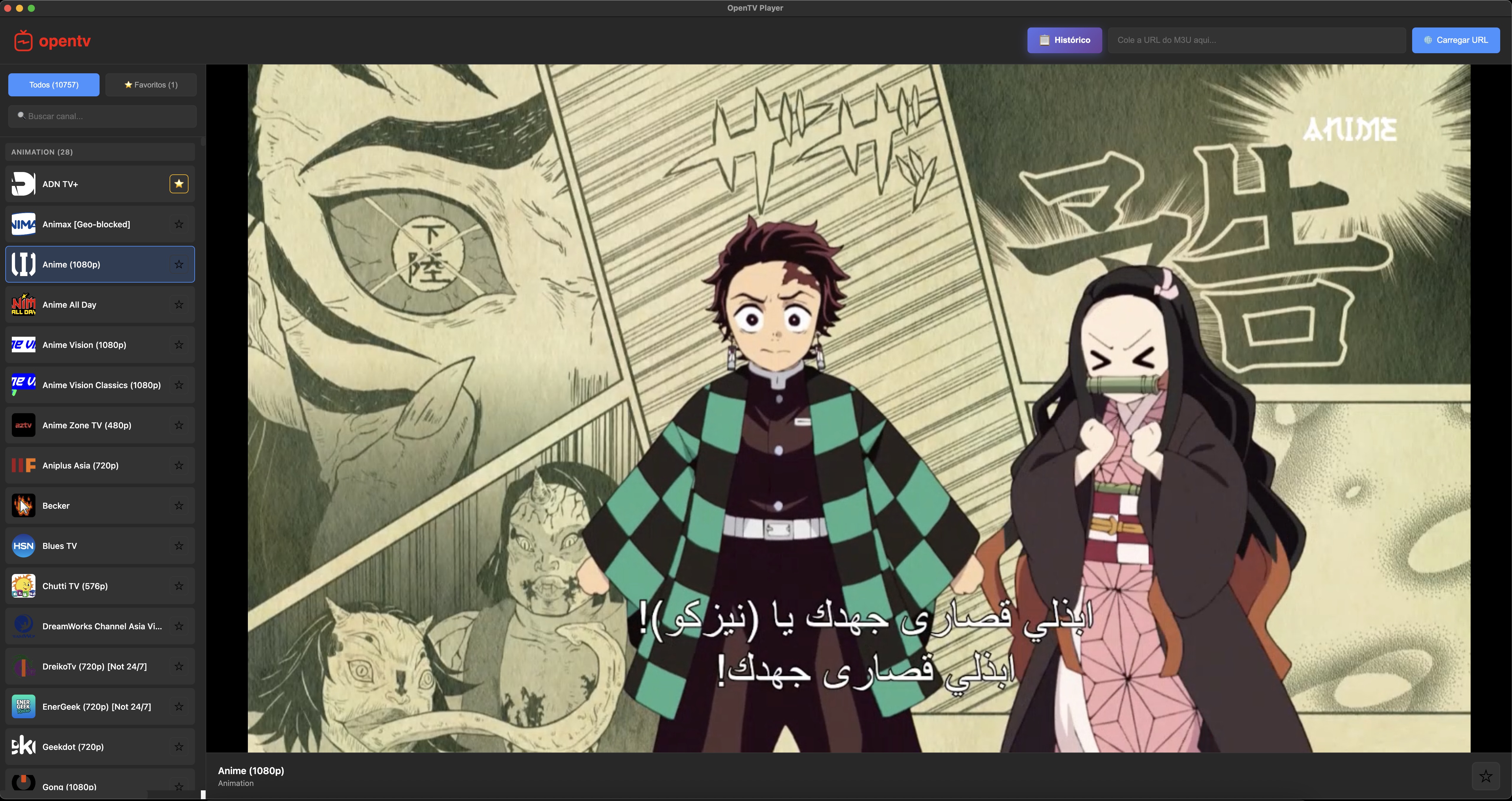 OpenTV Player Screenshot